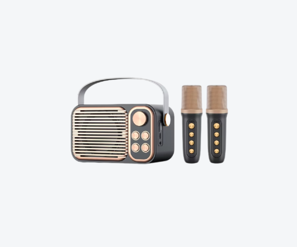 【JPB】藍牙 K 歌音響雙麥克風｜360° 環繞音效・多模式連接